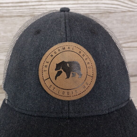 THE NORMAL BRAND ST LOUIS MO BEAR LOGO GREY VENTED SNAPBACK BASEBALL HAT CAP - Picture 2 of 11